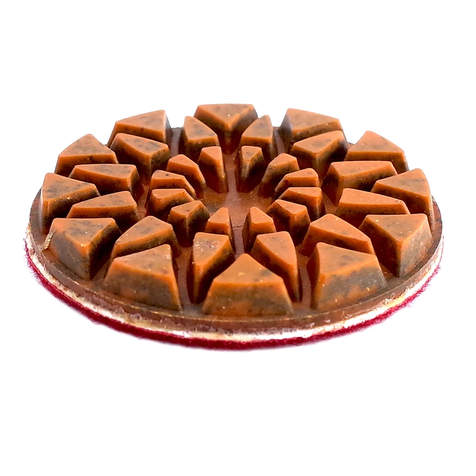 RIJILEI 4 шт. 4-дюймовые алмазные полировочные колодки гибридные медные бонды влажные бетонные напольные полировочные колодки для гранита Мраморное шлифование диски