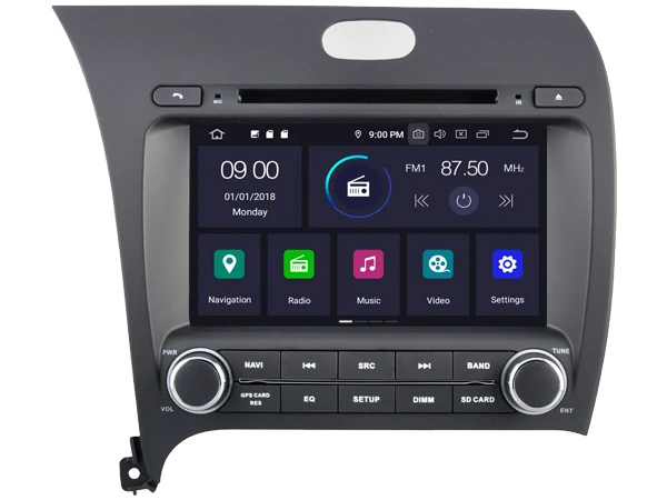 RUISO 4g+ 64g 8-Core dvd-плеер для автомобиля Android 9,0 для KIA K3/Форте/CERATO автомобильный мультимедийный DVD Авто Радио Стерео 1080P GPS wi-fi DVR dab obd ips