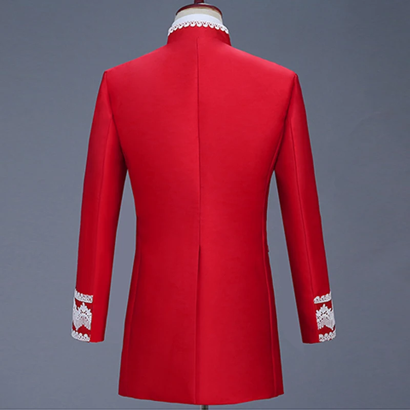 Set suit Men's European style retro court suit two- piece suit blazer+pant prince costume stage drama British costume dress Set suit Men's European style retro court suit two- piece suit blazer+pant prince costume stage drama British costume dress