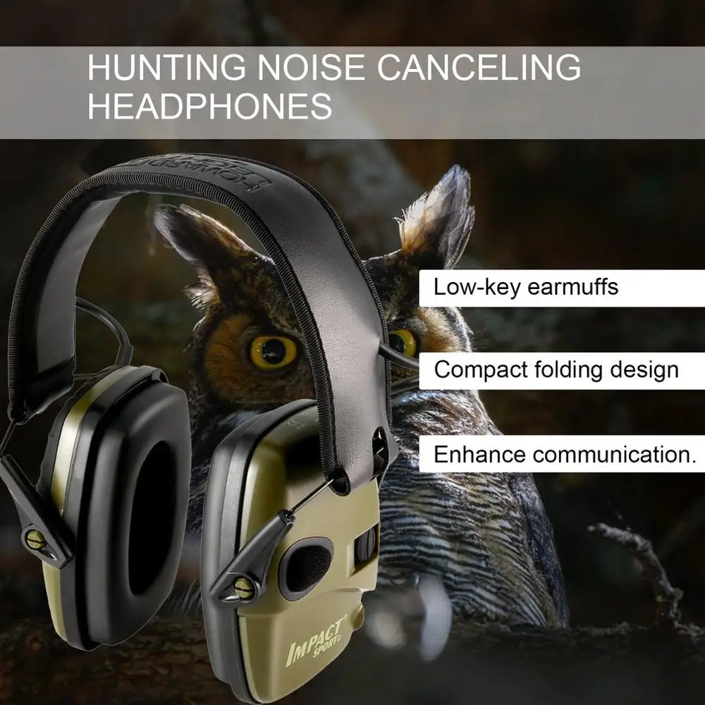 

Hot Sports Anti-noise Impact Sound Amplification Electronic Shooting Earmuff Tactical Hunting Hearing Protective Headset