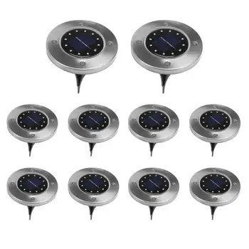 

4/8/12/16 LED Solar Underground Light ground Lamp Buried Light for Outdoor Garden Lighting Waterproof Lawn Pathway