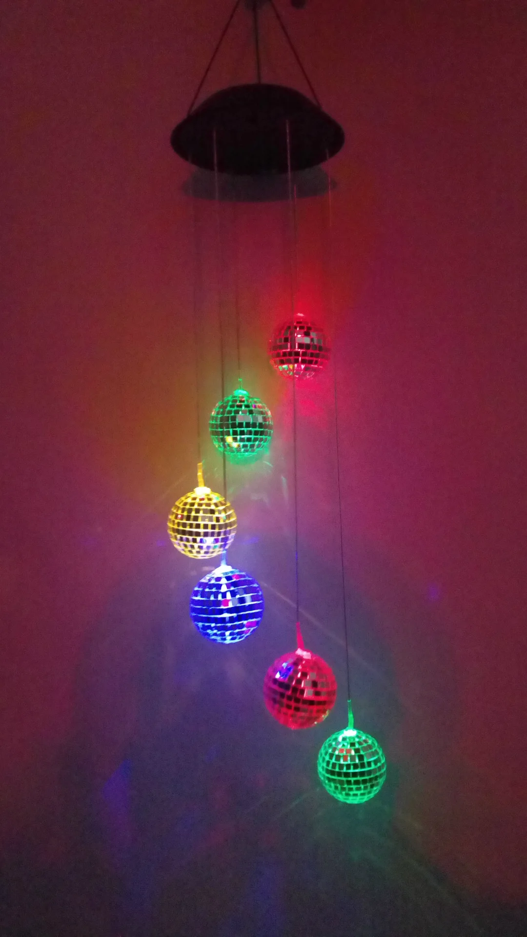 

Supply LED Solar Wind Chime Colorful Photosensitive LED Chandelier Garden Lamp Ningbo Manufacturers Direct Supply