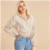SHEIN вельвет на молнии спереди шнурок с капюшоном укороченная куртка пальто для женщин Осенняя уличная Женская Повседневная Верхняя одежда с двойным карманом