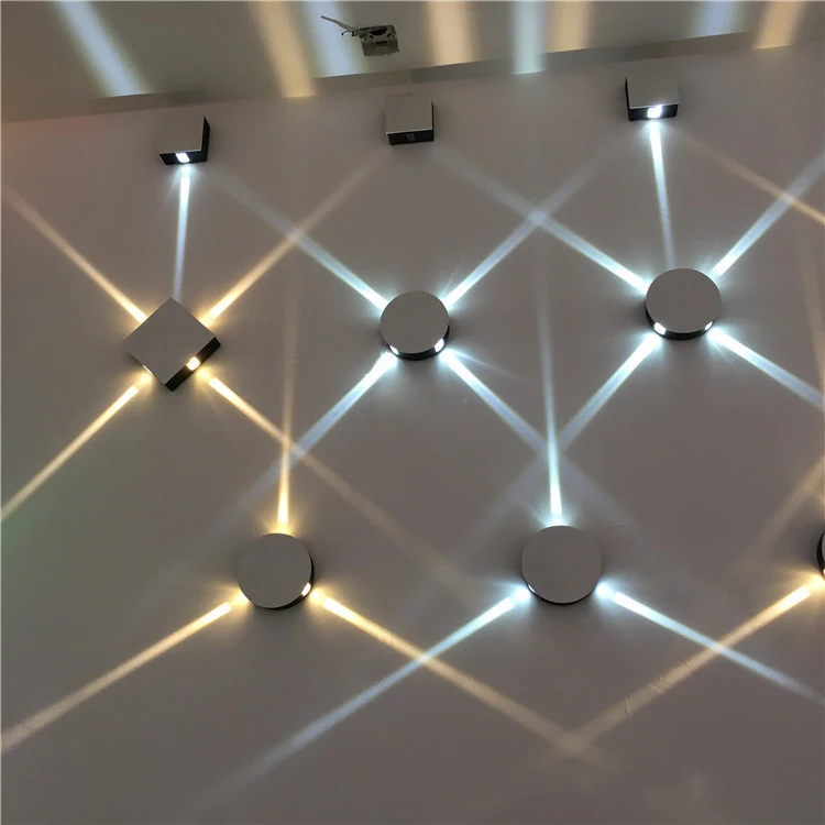 Светодиодный настенный RGB светильник для крыльца современное утопленное бра 9