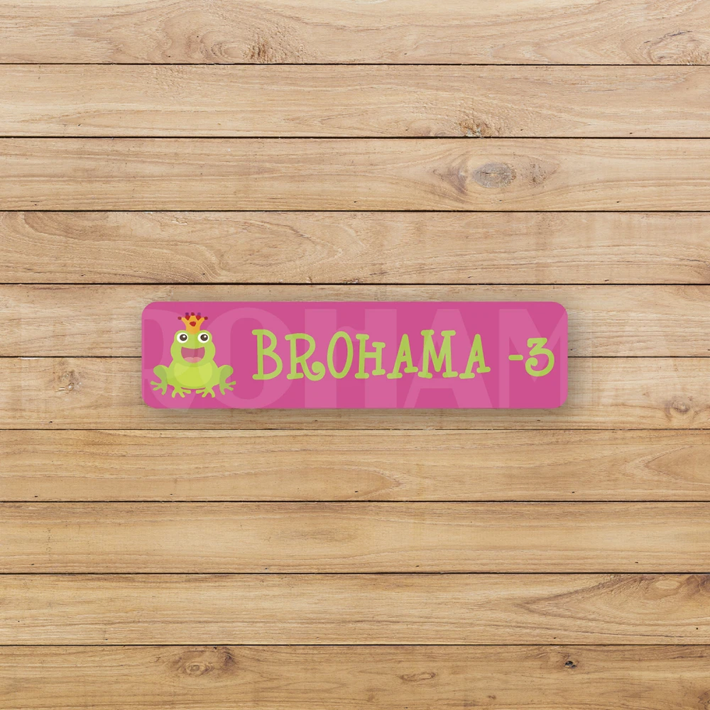 66BGJ-Free postage-156Pcs именной ярлык Стикеры с рисунком лягушки, цвета из водонепроницаемого материала; Стикеры, имя девушки Стикеры