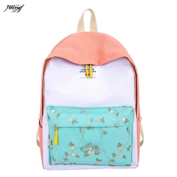 

Fashion Women Girl Backpack Canvas Casual School Bag Travel Bag for Teenage Student Print Backpack Bag mochila