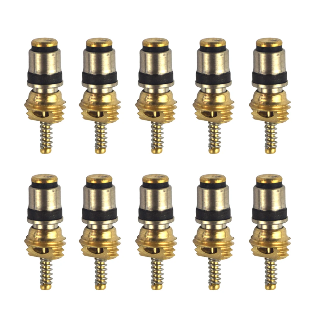 10x High Quality A/C High Pressure Valve Core for Volvo Citroen Fukang Elysee