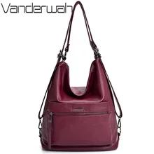 Женские кожаные ручные сумки, многофункциональные винтажные роскошные сумки, дизайнерские сумки известного бренда, женские сумки, задняя Сумка