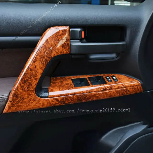 Для Toyota Land Cruiser LC200 2008- набор для отделки деревянного зерна 19 шт. комплект модификации автомобиля аксессуары