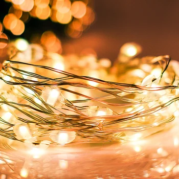 

Fairy Lights Battery Operated 100LED String Lights Remote Control Timer Twinkle String Lights 8 Modes 16.4 Feet Firefly Lights