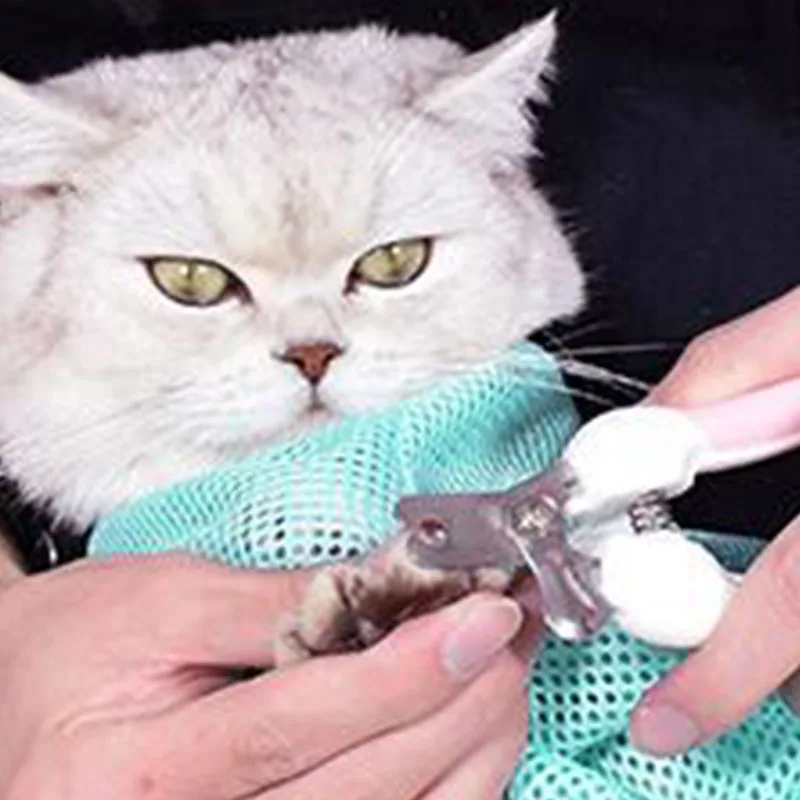 Cat Grooming Bag Polyester Wash Bag Cat Accessories Dog Carrier Nail NailS Adjustable Bath Pet Products Cleaning Supplies New