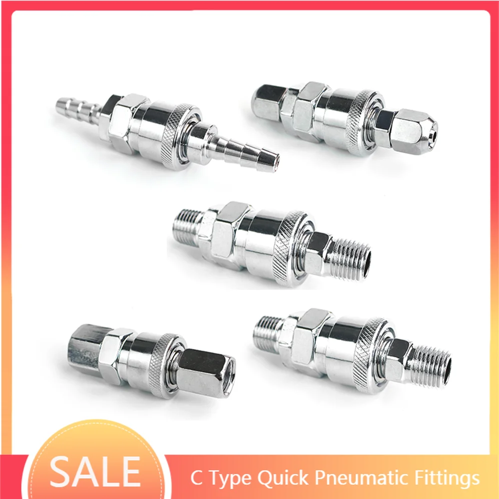 

C type Quick Pneumatic fittings Air Compressor Hose Quick Coupler Plug Socket compressor Connector High pressure coupling