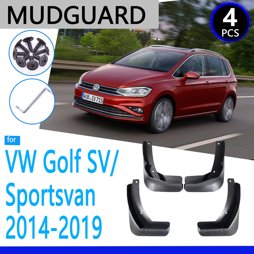 Mudguards Fit for Volkswagen VW Golf Sportsvan SV 2014~2019 Mk7 Car Accessories Mudflap Fender Auto Replacement Parts | Автомобили и