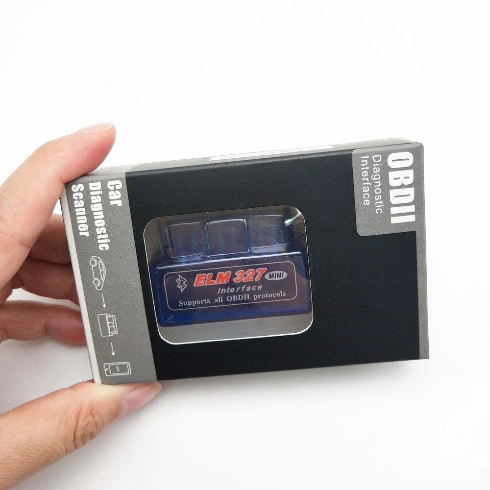 Автомобильный диагностический мини сканер ELM327 v2.1 OBD2 Bluetooth считыватель кодов V1.5 ELM
