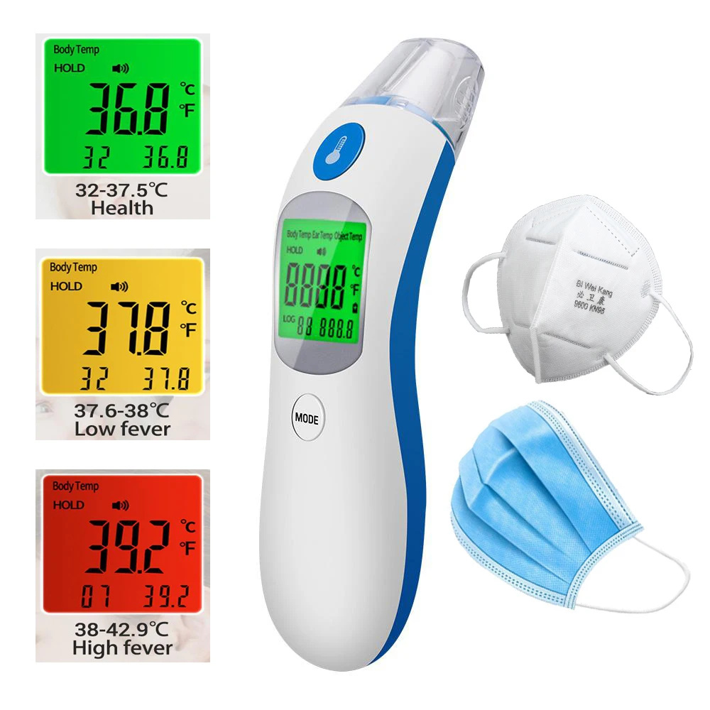 

ANENG 202 Digital Thermometer for Baby Adult Non-Contact Infrared Baby Forehead Ear LCD Electric Thermometer