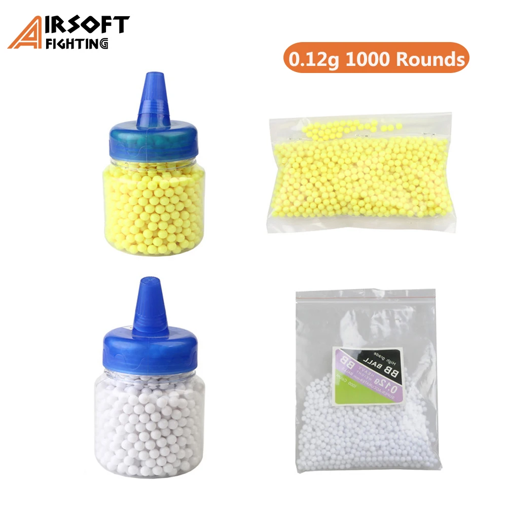 0.12g 1000 Rounds Airsoft 6mm Bb Strikeball Tactical Hunting Shooting
