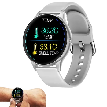 

K21 Temperature Bracelet 1.3 "color Screen IP67 Waterproof Bluetooth Fitness Tracker Heart Rate Blood Pressure Meter Men Women