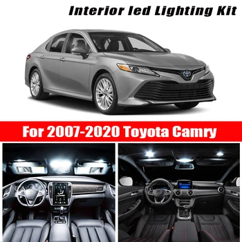 

For 2007-2020 Toyota Camry White car accessories Canbus Error Free LED Interior Light Reading Light Kit Map Dome License Lamp