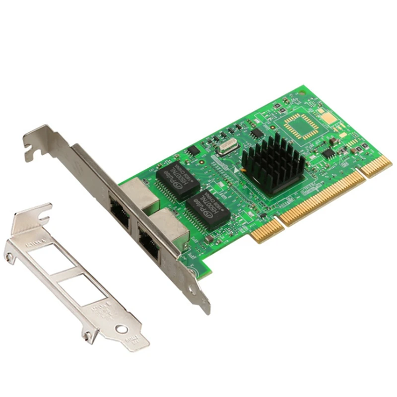 PCI 10/100/1000 Мбит/с двойной RJ45 Порты и разъёмы 1 гигабитный серверный сетевой карты NIC