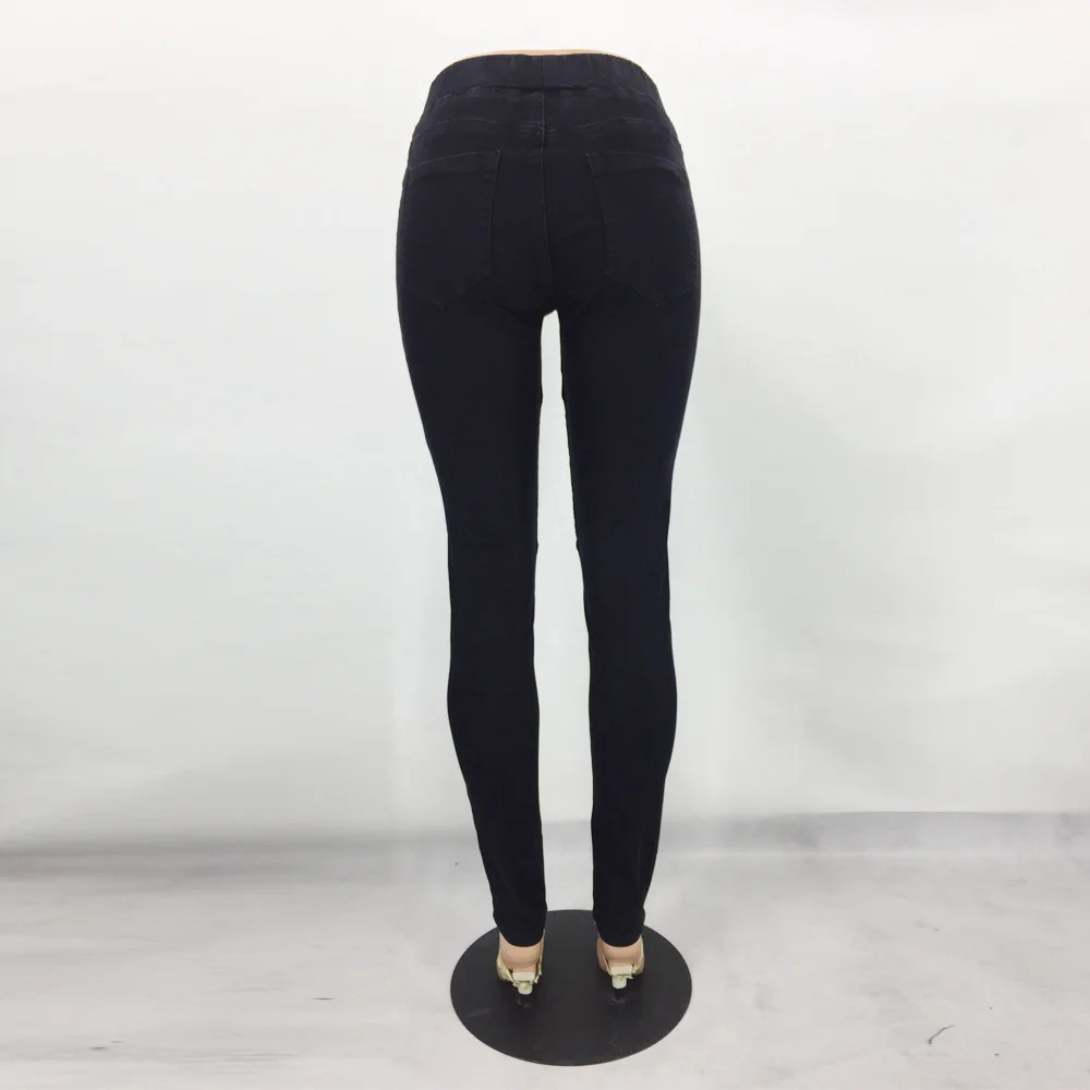 TCJULY панк стиль локомотив девушка джинсы женские эластичные талии обтягивающие пуш-ап джинсовые узкие брюки эластичные плиссированные черные джинсы брюки