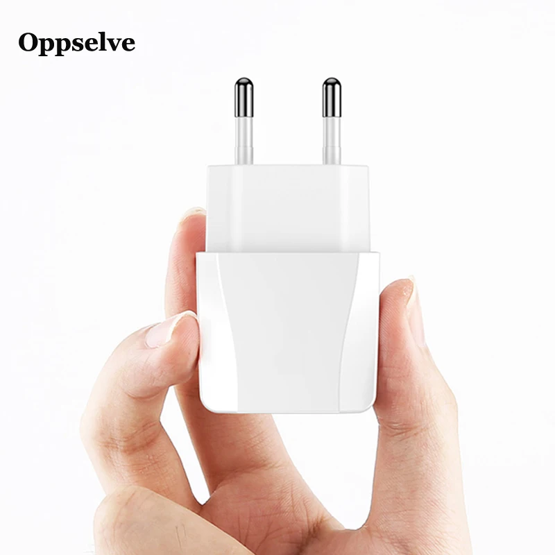 Oppselve, двойное зарядное устройство USB, 5 В/2,4 А, быстрая зарядка, дорожное настенное зарядное устройство для iPhone XS, samsung, Xiaomi, ЕС, адаптер, зарядное устройство для мобильного телефона