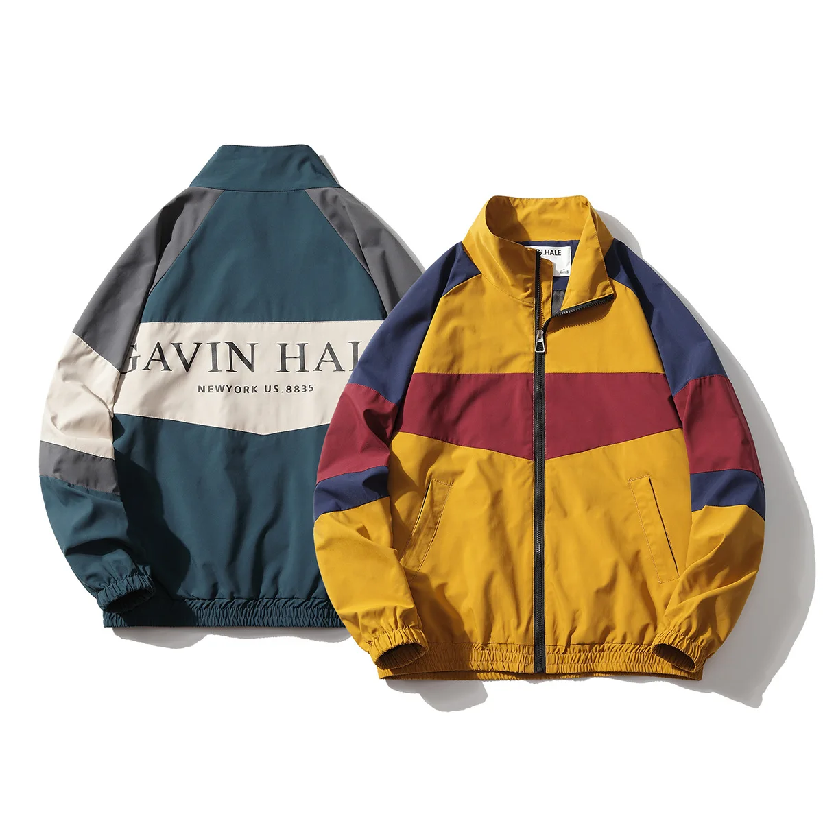 

Wu Airlines 2020 Spring New Style Mixed Colors Casual Cardigan Sports Jackets Bat Sleeve Versatile Couples Loose Tops Fashion