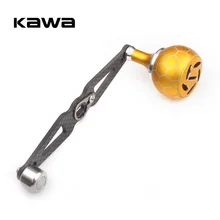 KAWA катушка из углеродного волокна с ручкой из сплава ручка с катушкой спиннинга прямой рокер аксессуар Длина 120 мм Размер отверстия 7x4 и 8X5 мм