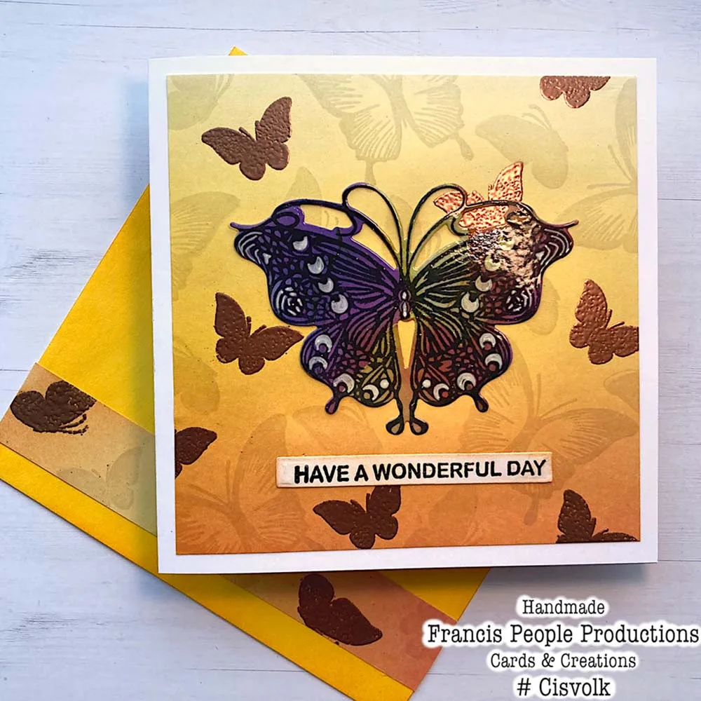 Alinacutle CLEAR STAMPS And Die Cuts Butterfly Set Scrapbook Card Album Paper Craft Rubber Transparent Silicon Clear Stamp