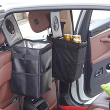 Автомобильный мусорный бак Оксфорд с крышкой и боковыми карманами герметичный водонепроницаемый автомобильный мешок для мусора для автомобиль внедорожник Грузовик