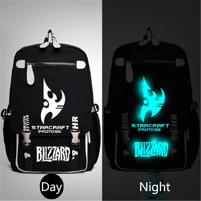 Горячая Распродажа StarCraft Zerg Mochila светящаяся сумка для ноутбука с принтом школьный рюкзак для девочек мальчиков подростков модный стиль - Цвет: Style-3