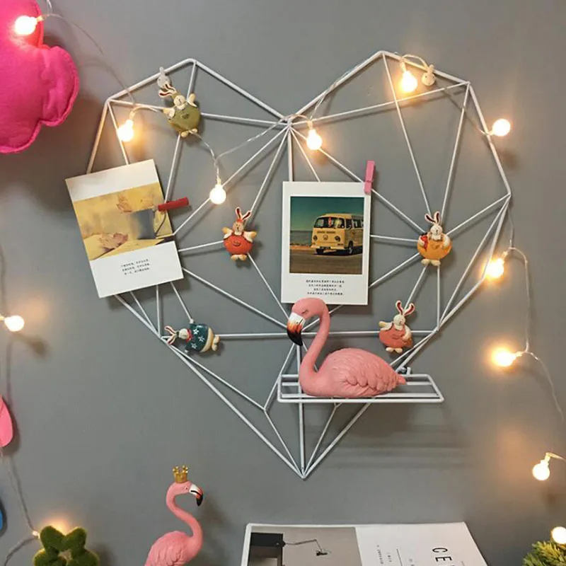 

Iron Photo Frame Decor Gift Vintage Birthday Gift Heart Shape
