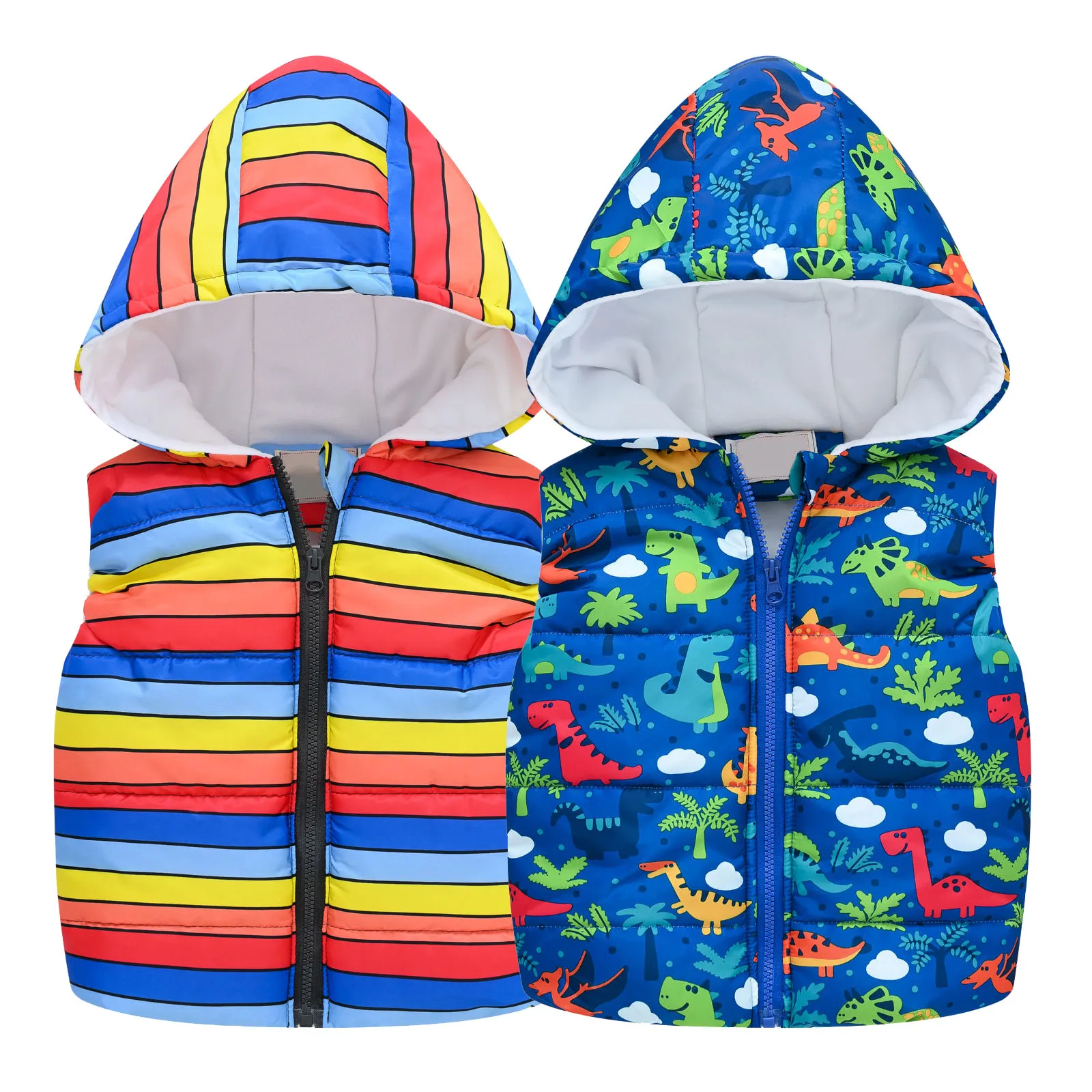 Toddler Kids Baby Girls Boys Sleeveless Vest Kids Camouflage Hooded Windproof Warm Waistcoat Coat Winter Children's Clothes 2-8Y