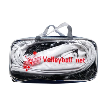 

Portable Universal Canvas Edge Standard Volleyball Net Tennis Outdoor Thicken Mesh Indoor PE Training Sports Black
