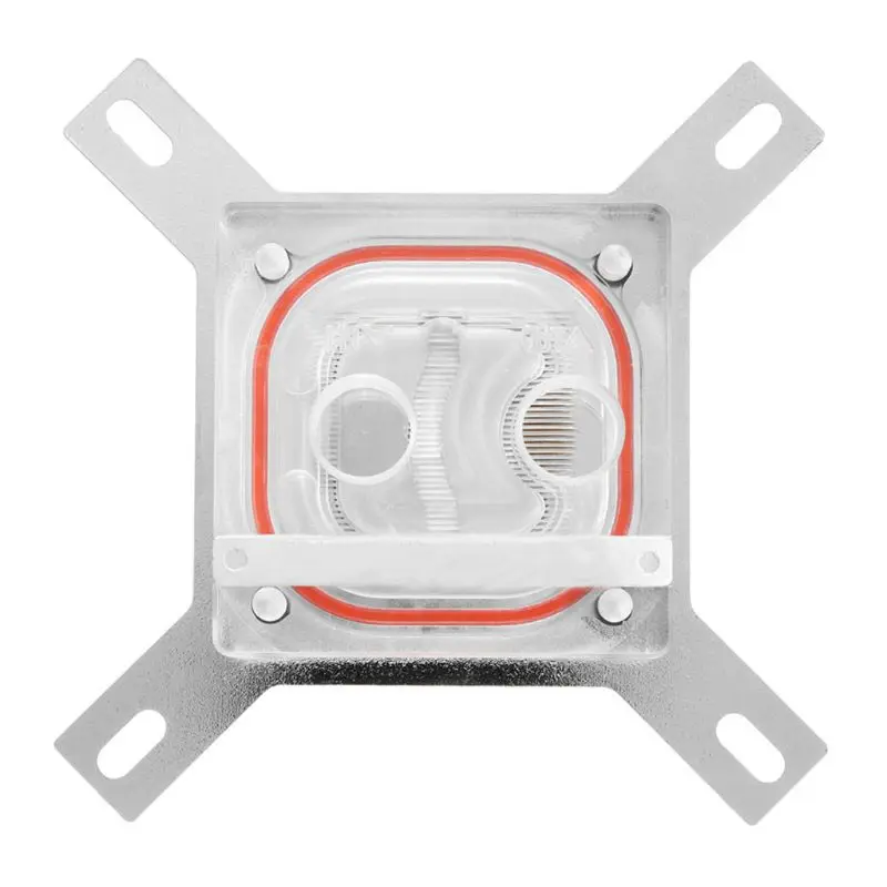 G1 4 Thread Waterblock Acrylic Copper Water Cooling CPU Radiator Heatsink Block 4