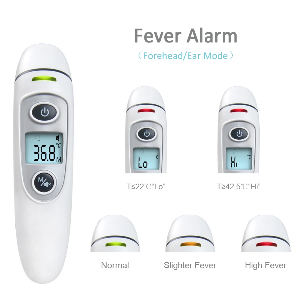 

2020 Muti-fuction Adult/Baby Digital Termomete Infrared Forehead Ear Body Thermometer Gun Non-contact Temperature Measurement De