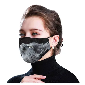 

1PC Macka+2PC Fliters Adult Face Mouth Mascarillas Headband Mask Adjustable Sport Outdoor Mouth Cover mascarilla de cuadros