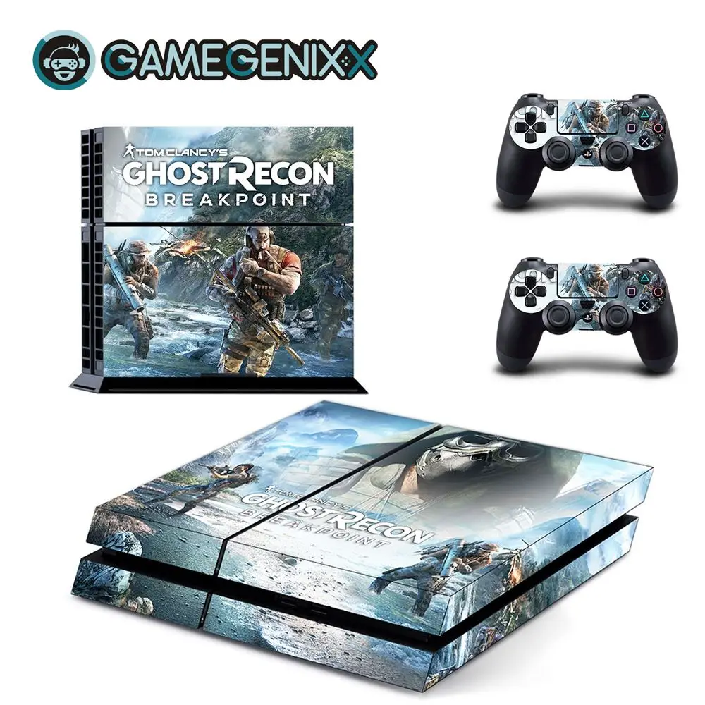 GAMEGENIXX Кожа Наклейка виниловая наклейка водонепроницаемый чехол для PS4 консоли и 2 контроллеров-Ghost Recon - Цвет: Ghost Recon