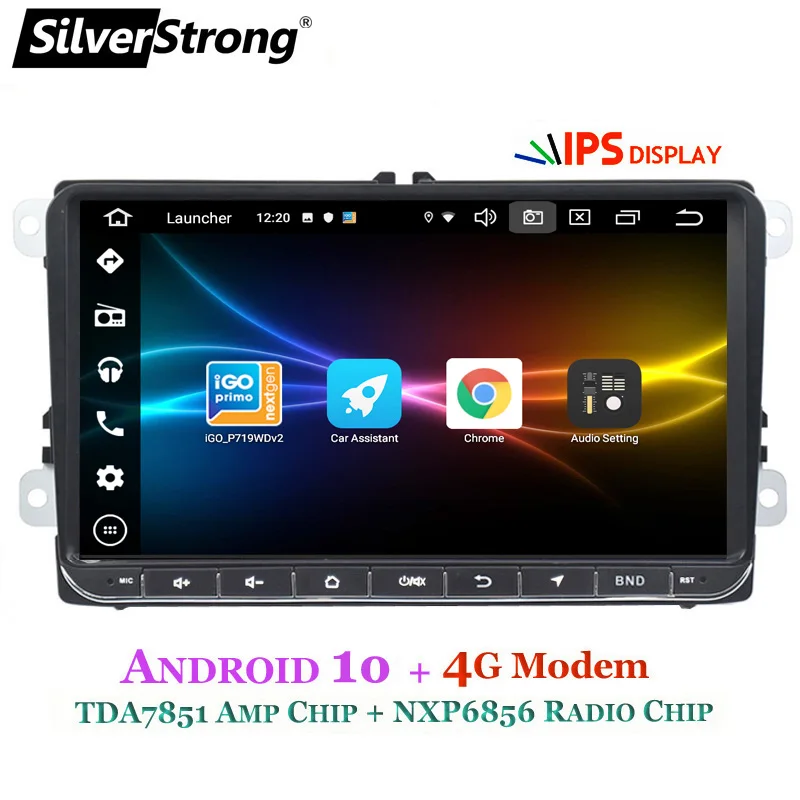 SilverStrong 9 дюймов ips матрица Android9.0 автомобильный DVD для VW Passat mk5 Golf6 для Polo Android Радио RDS TPMS-902BM3
