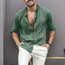 Рубашка camisa masculina мужская рубашка мужские рубашки chemise homme уличная camisa social Чистый хлопок и лен рубашка Z4