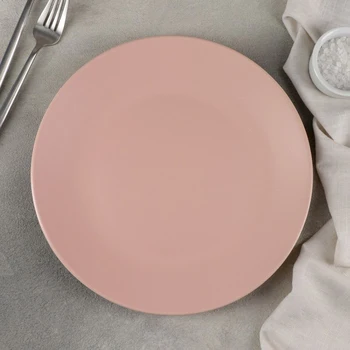 

Dinner plate "Edgie", 25 cm, pink