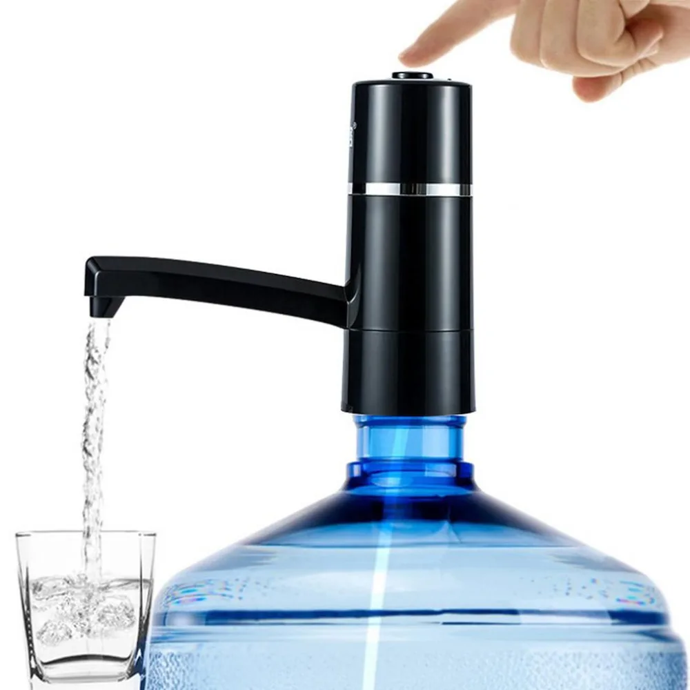 USB wireless charging barrel water electric pump black