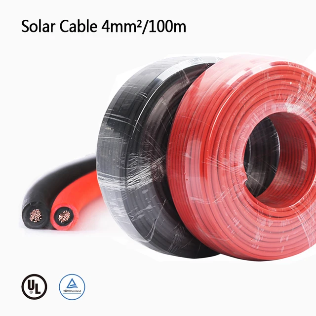 Cable solaire 4 mm² 100M