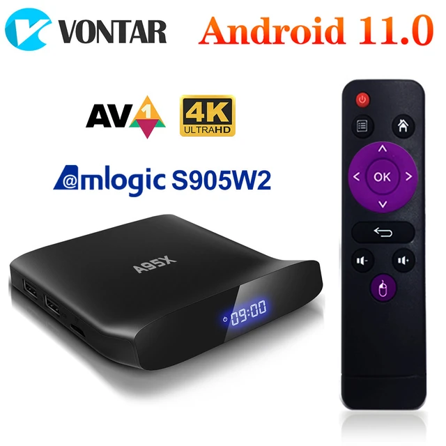 VONTAR-Boîtier Smart TV X2, Android 11.0, Amlogic S905W2, 4 Go/64