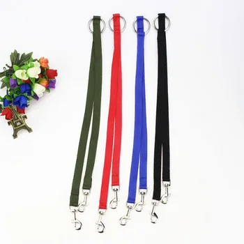 

Double Pet Leash Dog Solid Color Outdoor Traction Belt 4 Colors Hook Dog Supplies Dog Cat Leash Pet Collar 1.5x90cm High Quality