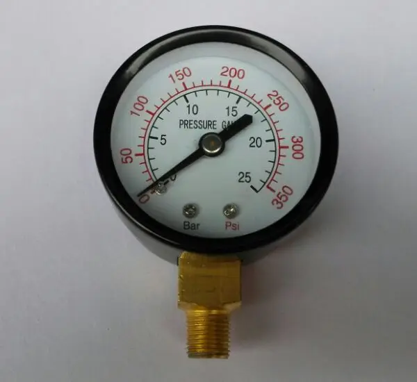 Вертикальный манометр медная нить NPT1/8 диаметр 5 см манометр 0-25bar-350psi