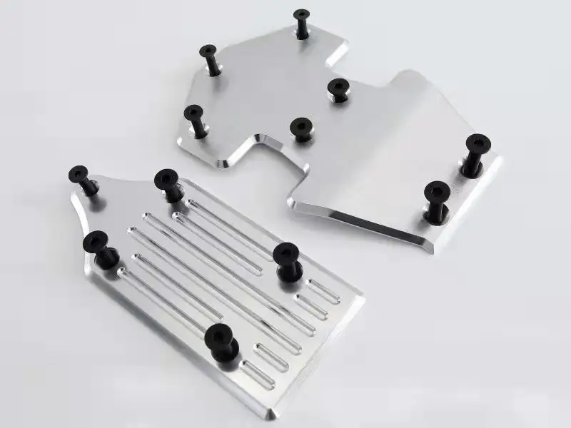 GTBRacing CNC-Aluminium 5T Vorder- und Hinterchassis-Schutzplatte für 1/5 RC-Auto LOSI 5ive T Upgrade-Teil