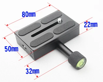 

Metal K80 1/4 Screw Adjustable Universal Arca SWISS Clamp Camera QR Quick release plate support base Tripod Monopod Ball Head