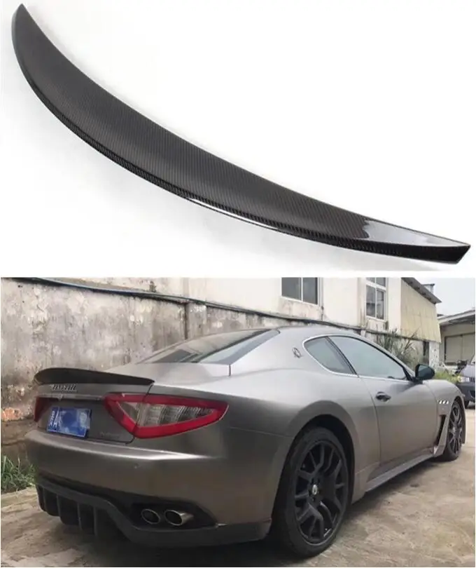 Высокое качество углеродного волокна заднее крыло багажника спойлер для Maserati Gran TURISMO GT GTS 2008