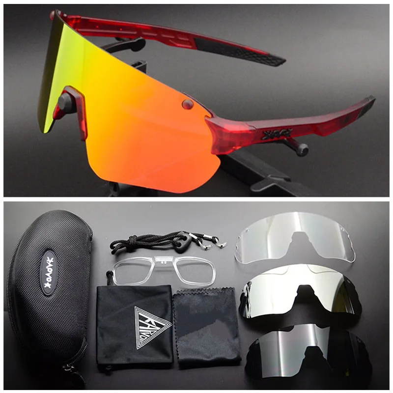 Cycling Glasses Driving Sports Sunglasses UV400  Bicycle Cycling Polarized Sunglasses for Men Retro Eyewear Mirror Goggles