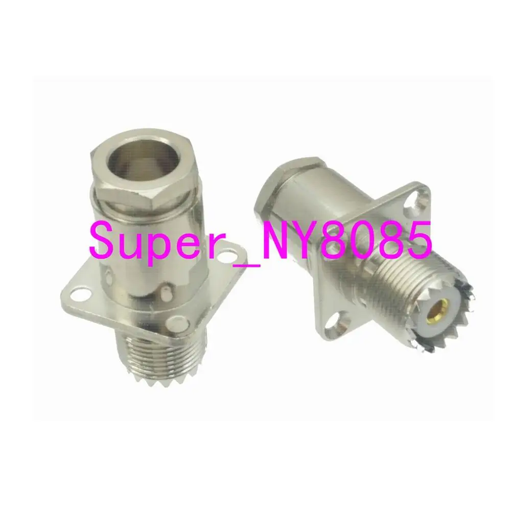 Pces Conector Fêmea Jack Flange Braçadeira Rg8 Lmr400 Rg213 Rg165 Rg393 Cabo 10 Uhf So239